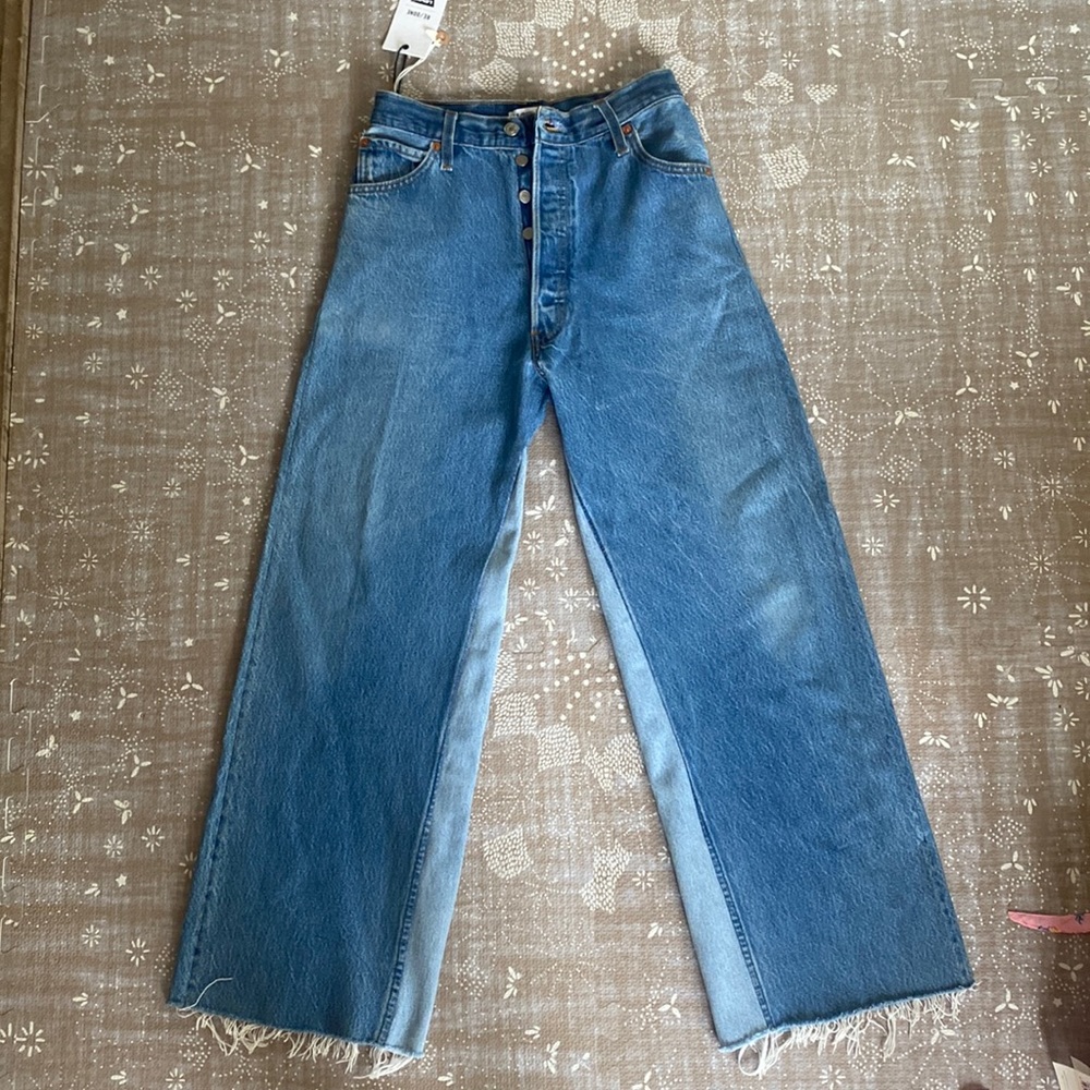 Levi's RE/DONE high rise wide leg crop